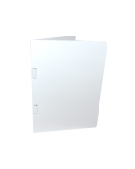 Pasta com Dois Grampos em Vergê 180g Branca Menno