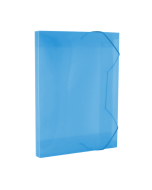 Pasta com Elástico 20 mm Mini Plástica Azul Dac