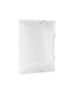 Pasta com Elástico 20 mm Mini Plástica Cristal Dac PT c/10 un