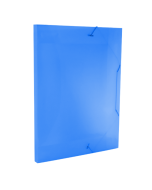 Pasta com Elástico 20 mm Plástica Ofício Azul Dac Pacote c/10 un