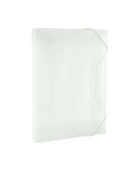 Pasta com Elástico 20 mm Plástica Ofício Cristal Dac Pacote c/10 un