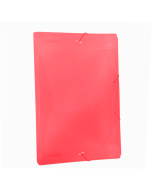 Pasta com Elástico 20 mm Plástica Ofício Vermelha Dac