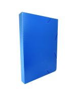 Pasta com Elástico SuperOnda 35 mm Azul Golden Kraft