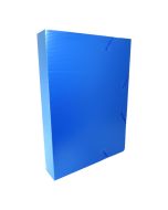 Pasta com Elástico SuperOnda 55mm Azul Golden Kraft Pacote c/10 un