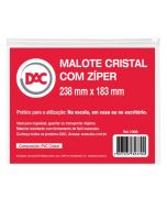 Pasta Malote Cristal Com Zíper Médio Dac