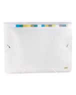 Pasta Sanfonada A4 com 12 Divisórias Cristal Dac