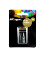 Pilha Bateria Alcalina 9V Maxprint