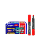 Pincel Atômico Permanente Vermelho 1100-P Pilot - Caixa c/12 un