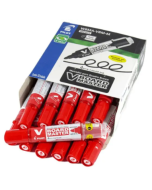 Pincel p/ Quadro Branco Recarregável Board Master Vermelho Pilot CX c/12 un