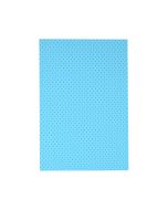 Placa de EVA 40cm x 60cm Estampado Poá Azul e Marrom Make+ PT c/5 un