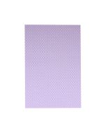 Placa de EVA 40cm x 60cm Estampado Poá Lilás e Branco Make+ PT c/5 un