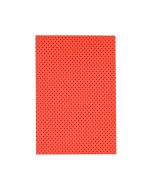 Placa de EVA 40cm x 60cm Estampado Poá Vermelho e Preto Make+ - 1 un