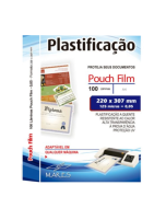 Plástico p/ Plastificação 220x307x005 Pouch Film Mares - PT c/100 un