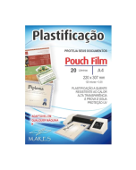 Plástico p/ Plastificação 220x307x005 Pouch Film Mares - PT c/20 un