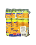 Pote de Glitter Tiras 2g Amarelo Neon Mega Artesanal Pt c/12 Un