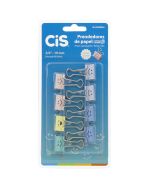 Prendedor de Papel 19mm c/ 8 un Emoji Cis