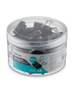 Prendedor de Papel 25mm Binder Preto Bazze PT c/ 48 un