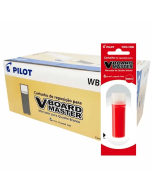 Refil p/ Pincel de Quadro Branco WBS-VMB Pilot Vermelho CX c/ 12 un