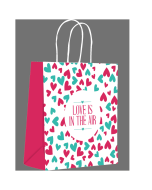 Sacola Amor no Ar (M) 16,4cm x 21cm x 8 cm Scrity