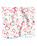 Tecido TNT Coração 1,40 m x 1 m Supper - ref: 1068 A