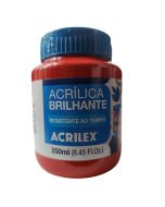Tinta Acrílica Brilhante Vermelho 250ml Acrilex